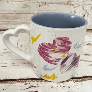 RUSS Vintage 80s Hearts Purple Lilac Mug